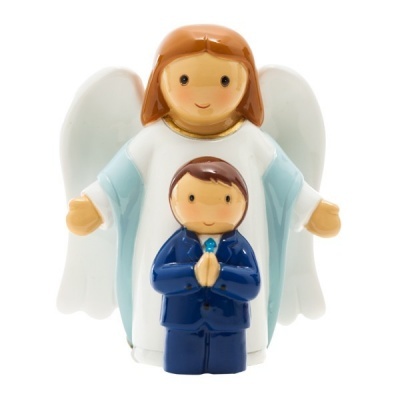 Anjo da guarda comunhão com menino