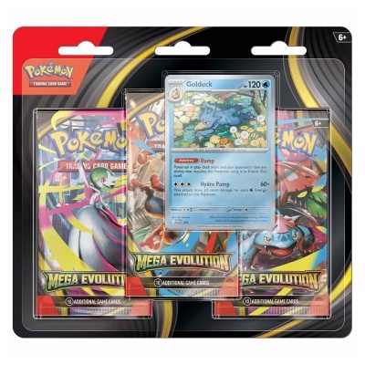 Pokemon Mega Evolution Golduck 3-Pack Blister EN