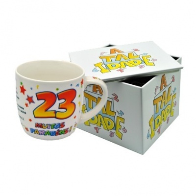 Caneca branca idade 23