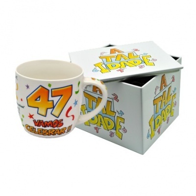 Caneca branca idade 47