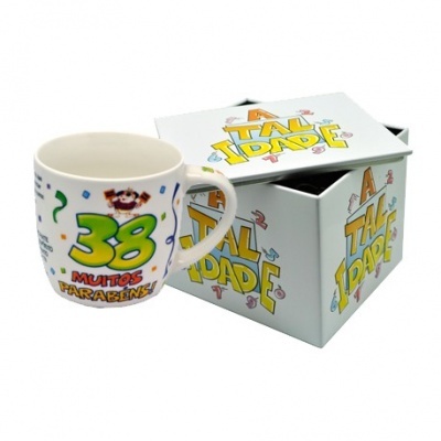 Caneca branca idade 38