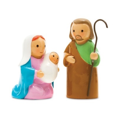 S. José-Nª.Senhora-Menino Jesus (conjunto 2 figuras)