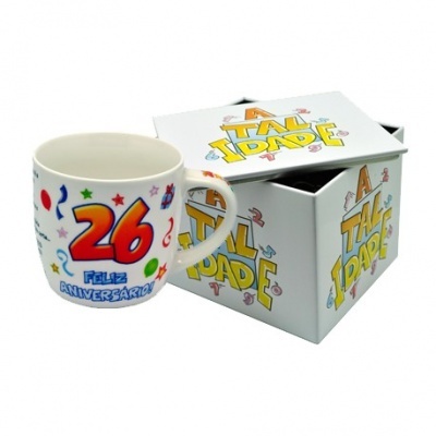 Caneca branca idade 26