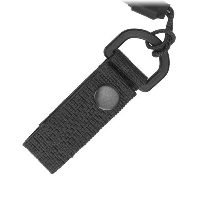 Spiral lanyard with a belt attachment