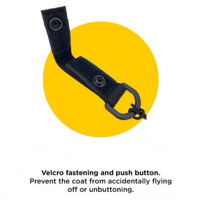 Spiral lanyard with a belt attachment