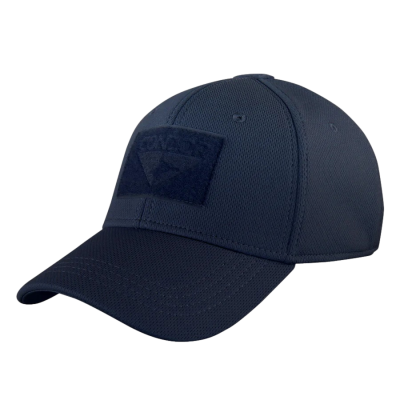 Boné azul escuro tipo baseball com patch CONADE