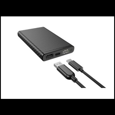 Powerbank K5 à prova d'água em fibra de carbono