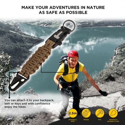 Tactical keychain 5in1