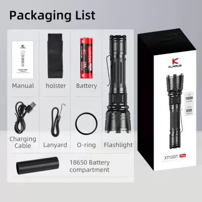 XT12GT PRO 1600 Lumens Tactical Flashlight Led Flashlight