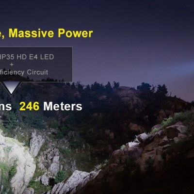 360X1 LED Flashlight 1800 Lumens