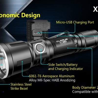 XT11X LED Flashlight 3200 Lumens