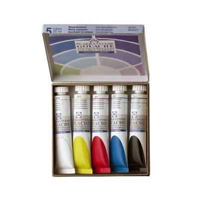 Caixa 5 Guaches Talens (Cores Primarias)