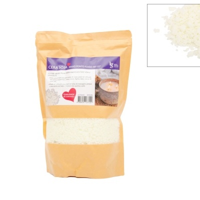 Cera de Soja 850grs-Baixo Ponto de Fusão 48-52ºC