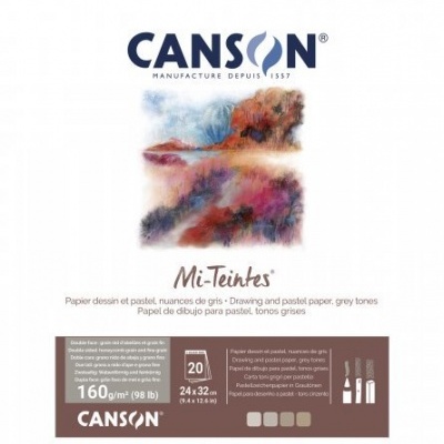 Bloco Mi-Teintes Canson Tons Cinza