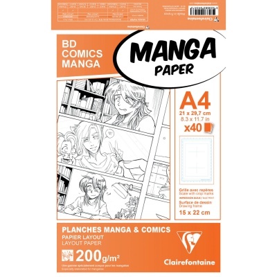 Bloco Papel Manga & Comics