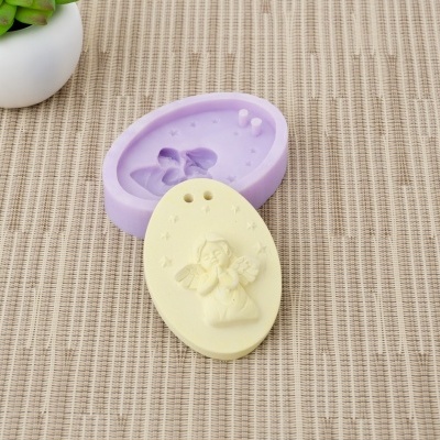 Molde Silicone Placa c/Anjo