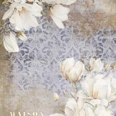 Papel Arroz 54x33cm MAGNOLIAS