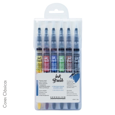 Marcadores Ink Brush 6 Sennelier