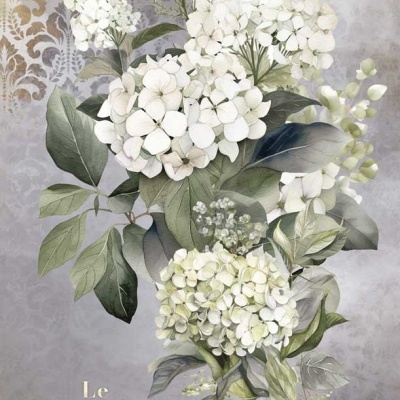 Papel Arroz 54x33cm HYDRANGEAS