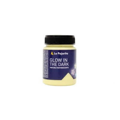 Tinta Glow in the Dark 75ml Amarelo PAJARITA