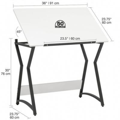 Mesa Estirador Desenho c/ Banco Craft Combi Studio Designs