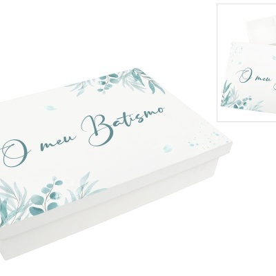 Caixa de Batizado Pintada - Menino