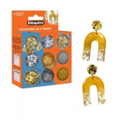 Conjunto de Potes Ouro e Prata Cléopâtre