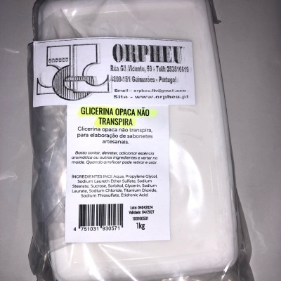 Glicerina Branca Não Transpira 1Kg-Orpheu