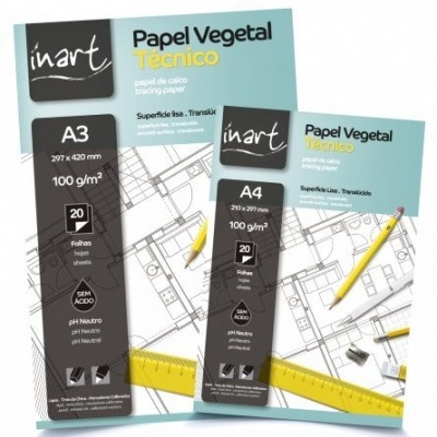 Bloco Papel Vegetal Tecnico