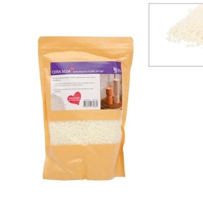 Cera de Soja 850grs-Alto Ponto de Fusão 54-60ºC