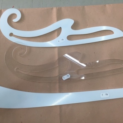 Conjunto Réguas Pistolete Acrílico