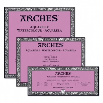 Bloco Aguarela Arches Grao Satinado