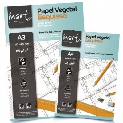 Bloco Papel Vegetal Esquiço