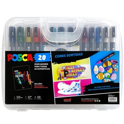 Caixa Plastico POSCA 20