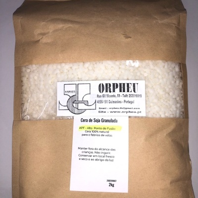 Cera de Soja Alto Ponto de Fusao 2Kg-Orpheu