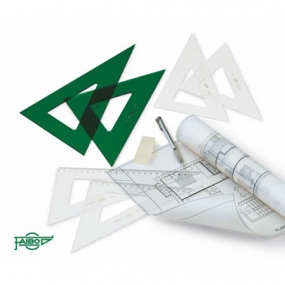 Esquadro s/ Graduação 45º/40cm