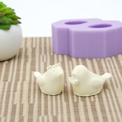 Molde Silicone Passaros