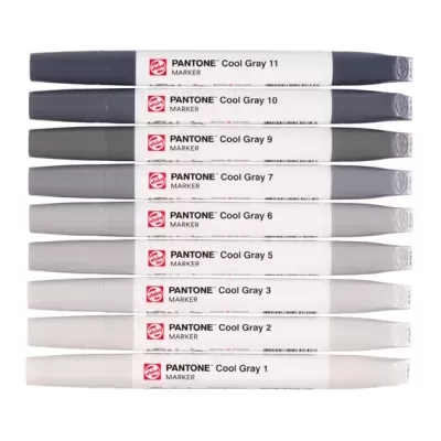 Conjunto 9 Marcadores Pantone Cool Gray