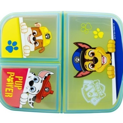 Lancha com personagens Paw Patrol em plástico transparente