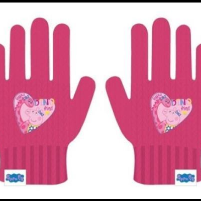 Luvas Porquinha Peppa - Rosa Escuro