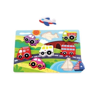 Puzzle de Madeira Transportes