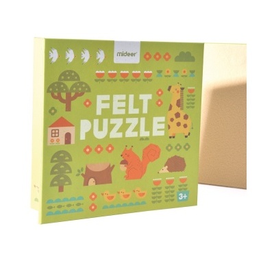 Quebra-Cabeça Geométrico de Feltro