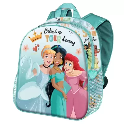 Mochila Princesas 3D de 31cm
