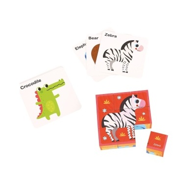 Quebra-Cabeça de Blocos de Animais