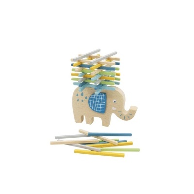 Jogo de Equilíbrio de Madeira - Elefante