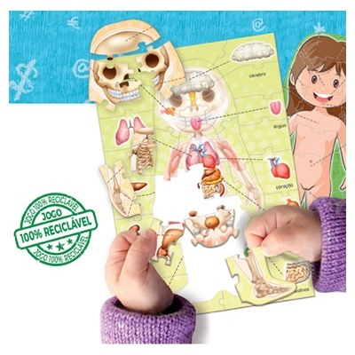 Puzzle 99 peças do corpo humano