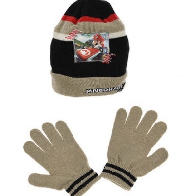 Gorro + Luvas - Super Mário