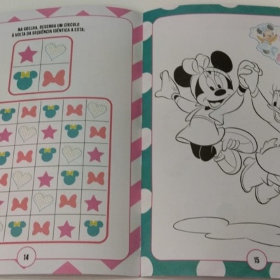 Livro super autocolantes e jogos - Minnie