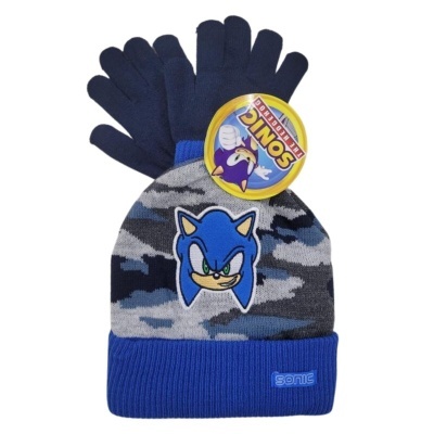 Gorro + Luvas - Sonic