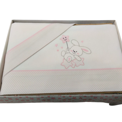 Jogo de Cama com Coelhinho - Flanela